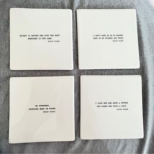 Restoration Hardware Oscar Wilde Coasters